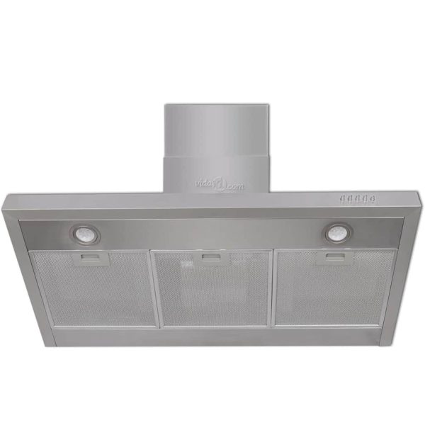 Afzuigkap plat 900 mm roestvrij staal